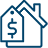 house and price tag icon