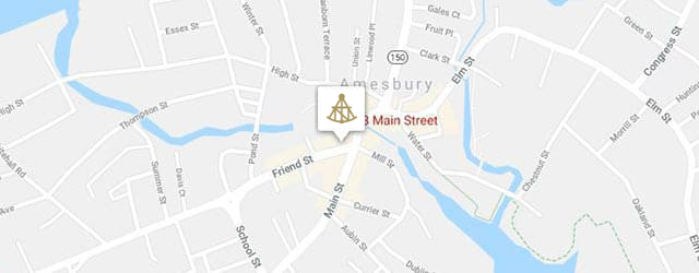 screenshot of Amesbury Main Street location